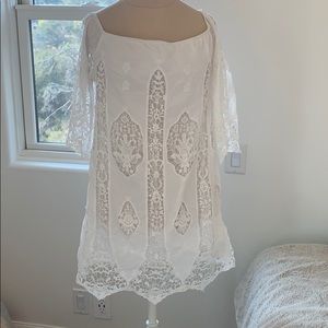 Anthropologie Staring at Stars Crochet Lace Dress
